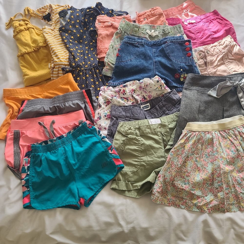 Huge lot of Girl Sz 6 Shorts Skirts Jumpsuits and a Dress